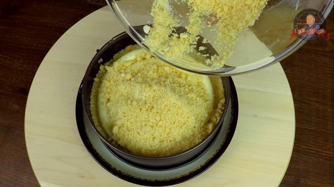 No-bake cake with custard - My, No baking, Cake, Recipe, Yummy, Video recipe, With grandfather at lunch, Video, Longpost, Cooking