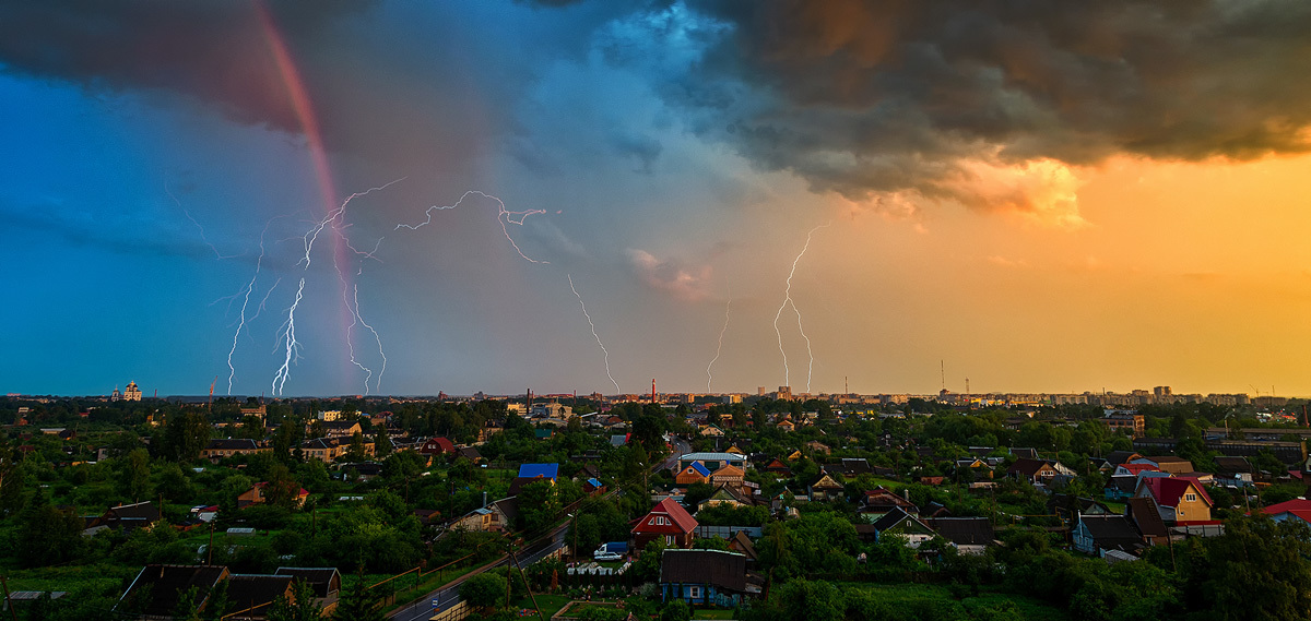 Немного фоток с молниями вам в ленту, ну и пару видео) - Моё, Гроза, Лига охотников за грозами, Молния, Псков, Видео, Длиннопост