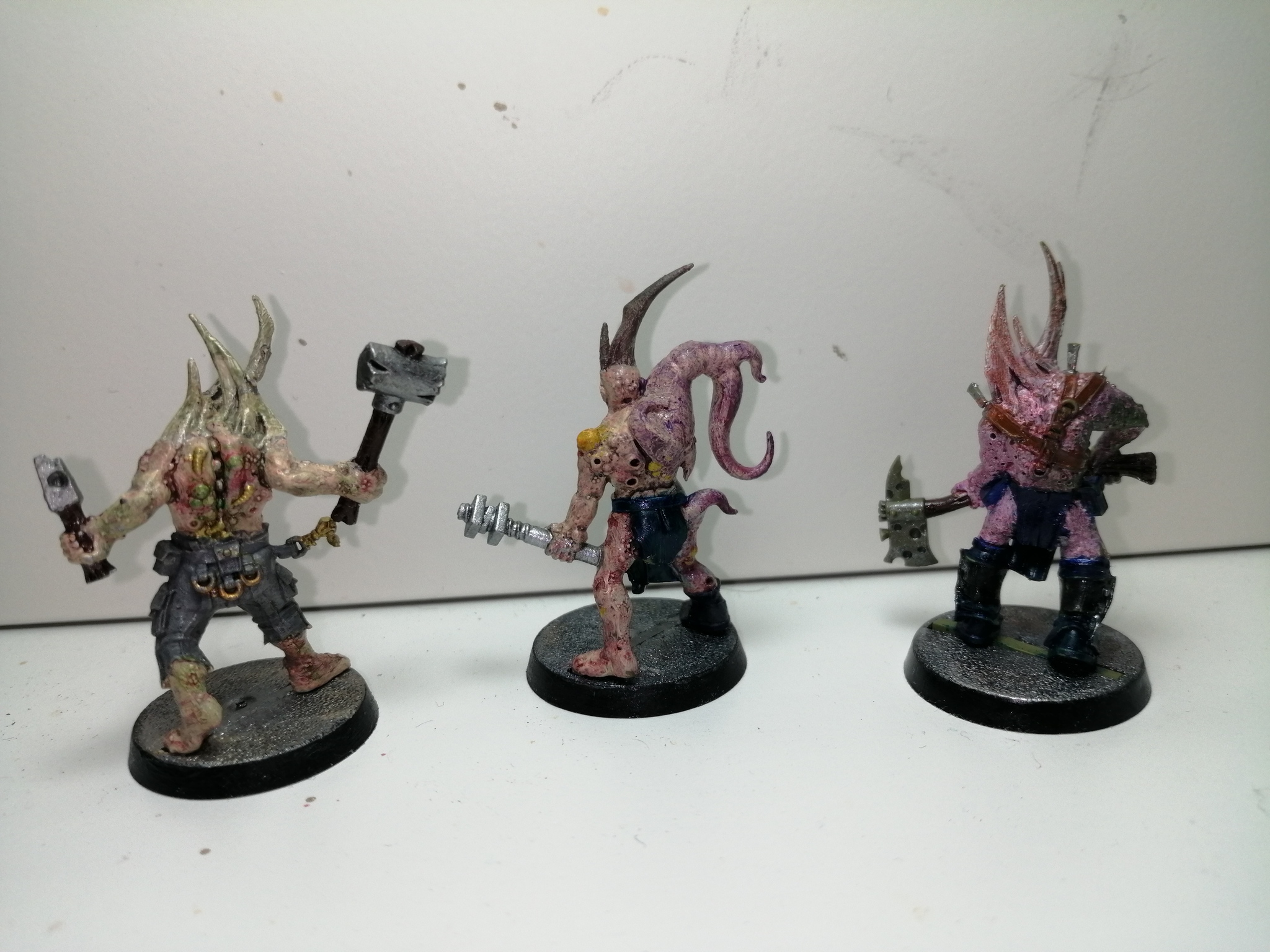 Correct my painting mistakes! Poxwalkers warhammer - My, Warhammer 40k, Warhammer, Death guard, Painting miniatures, Longpost