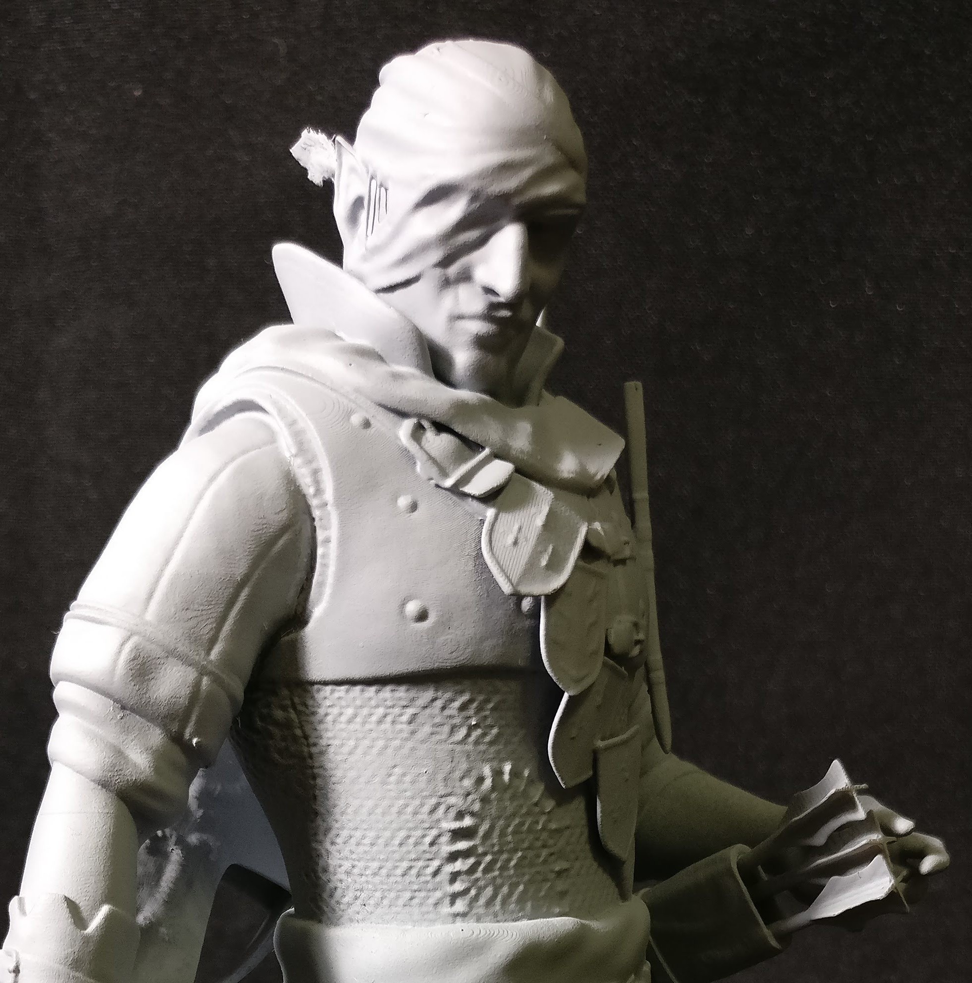 Iorveth. Printing the model - My, Zbrush, Iorvet, Witcher, 3D printer, 3D modeling, Author's toy, Video, Longpost