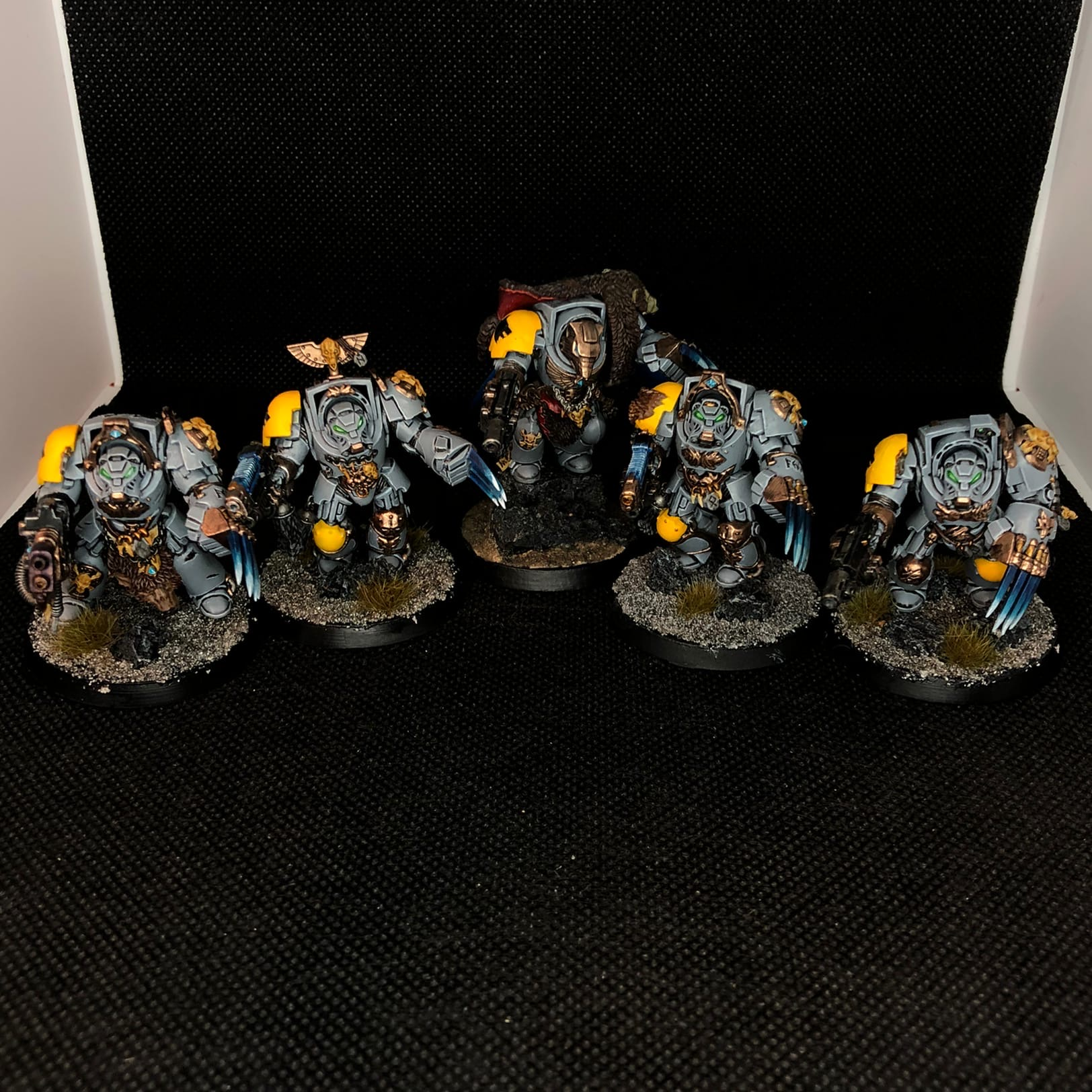 A little Wolf Guard for your feed - My, Wh miniatures, Warhammer 40k, Space wolves, Miniature, Wh painting, Longpost