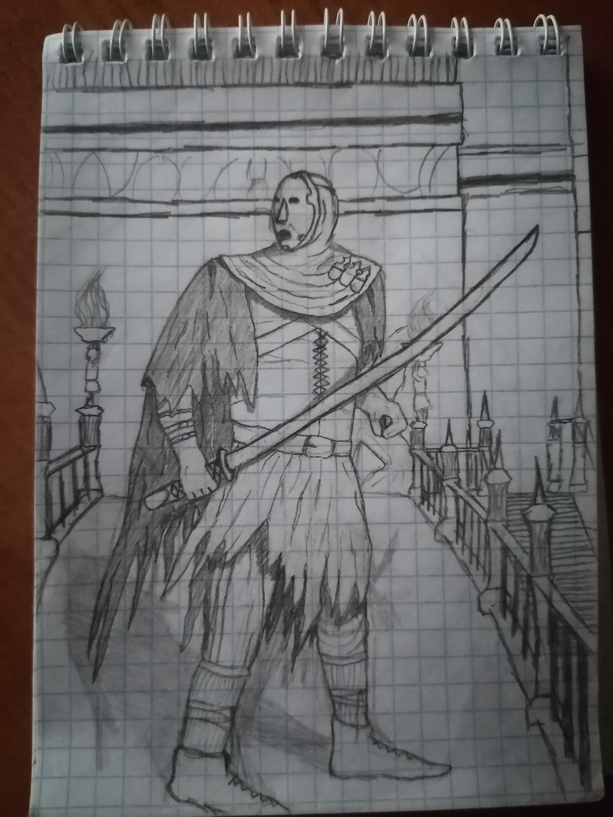 For evaluation - My, Pencil drawing, Dark souls