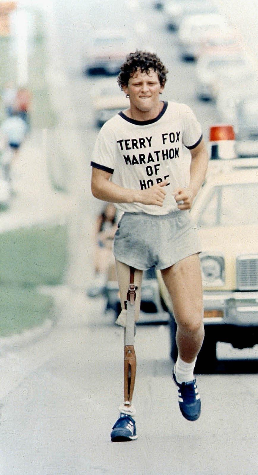 Terry Fox, who ran 5373 km. across Canada before succumbing to cancer at age 21, 1980 - Story, Interesting, The photo, news, Sport, A life, Milota, Love