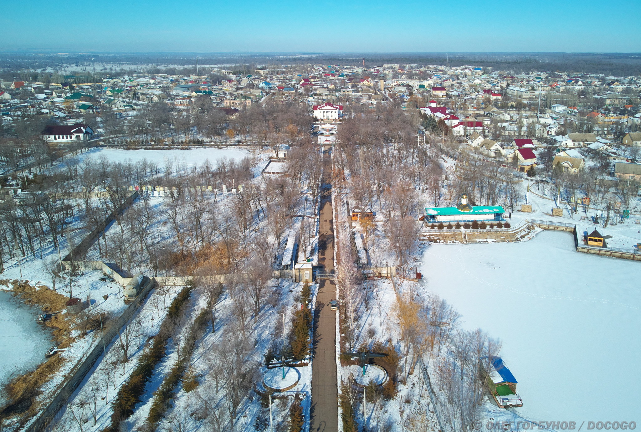 Пятиморск по-белому - Моё, Пятиморск, Весна, Волгоград, Калач-На-Дону, DJI Mavic 2 PRO, Длиннопост