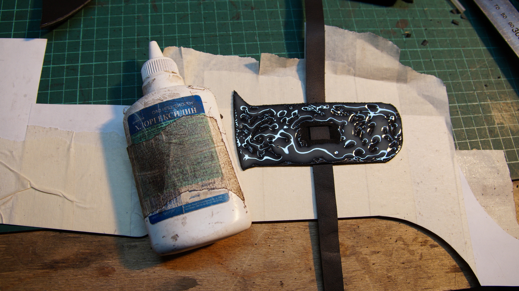 Sheaths or pimples? ACNE! Part one - My, Sheath, Leather, Knife, Saddle seam, Piercer, Needlework with process, Longpost