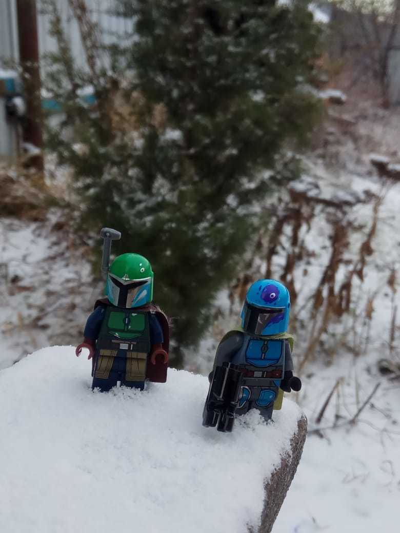 The Mandalorians are on vacation, but on alert - My, Star Wars, Lego, Mandalorian, Longpost