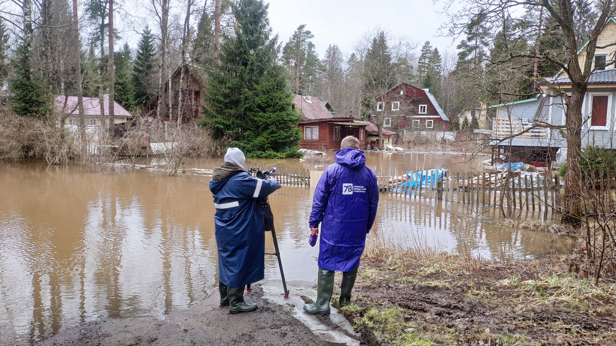 Flood in the Leningrad region near Sestroretsk - My, Incident, Flood, Ministry of Emergency Situations, news, Saint Petersburg, Leningrad region, Sestroretsk, Longpost