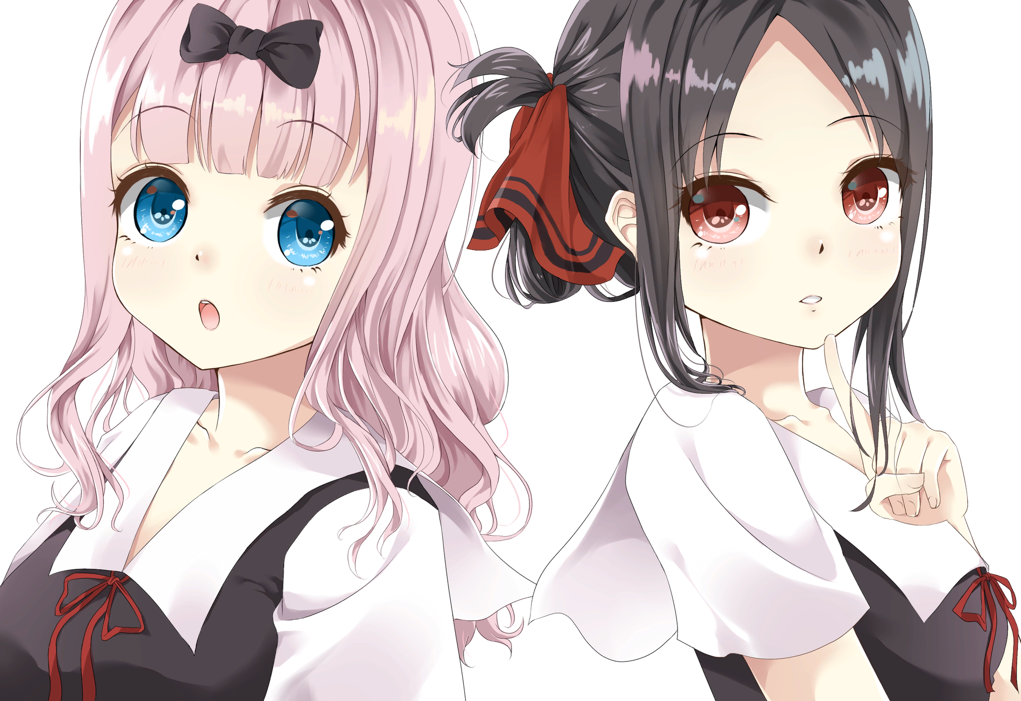 Chika & Kaguya - Kaguya-Sama wa Kokurasetai, Shinomiya kaguya, Fujiwara chika, Anime art, Anime