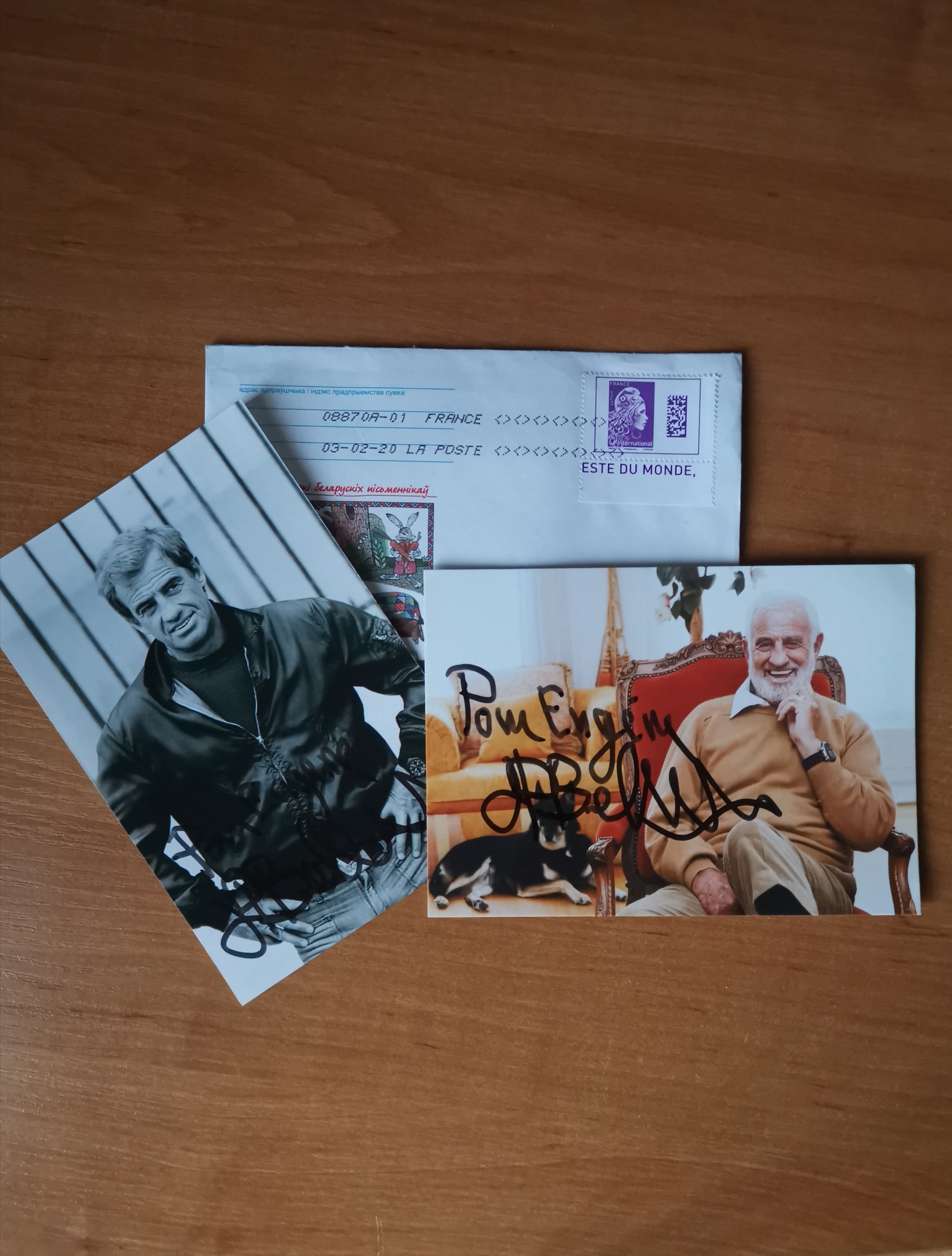 Envelope of Happiness - My, Autograph, Letter, Surprise, Jean-Paul Belmondo, Joy, Longpost, Actors and actresses, Celebrities