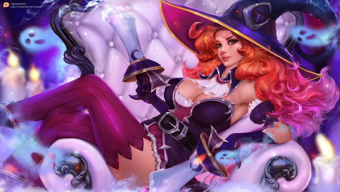 Bewitching Miss Fortune - NSFW, Арт, Игры, League of Legends, Miss Fortune, Эротика, Сиськи, Tigrsasha