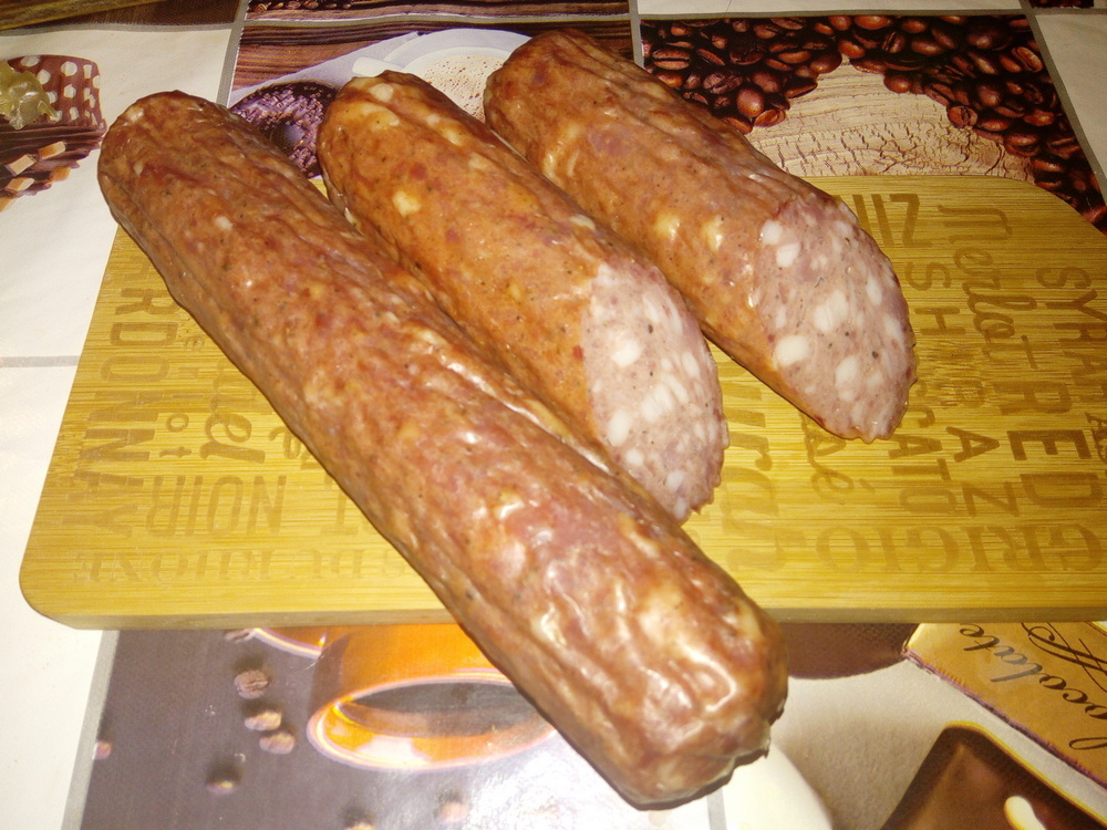 Half-smoked sausage Poltava GOST 16351-86 - My, Homemade sausage, Recipe, GOST, Cooking, Longpost