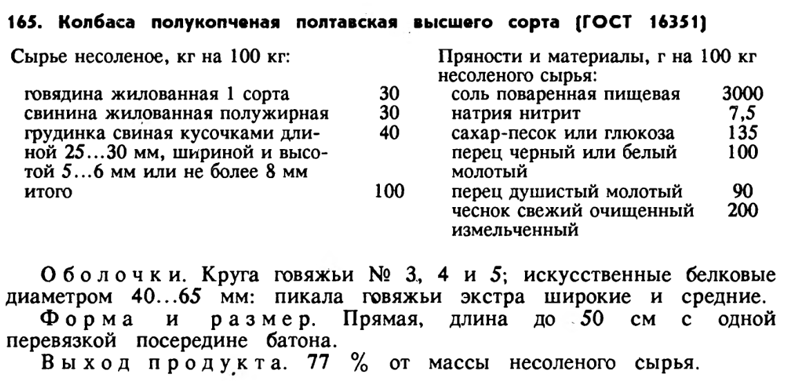 Рецепт краковской колбасы в домашних условиях по госту ссср рецепт с фото пошагово