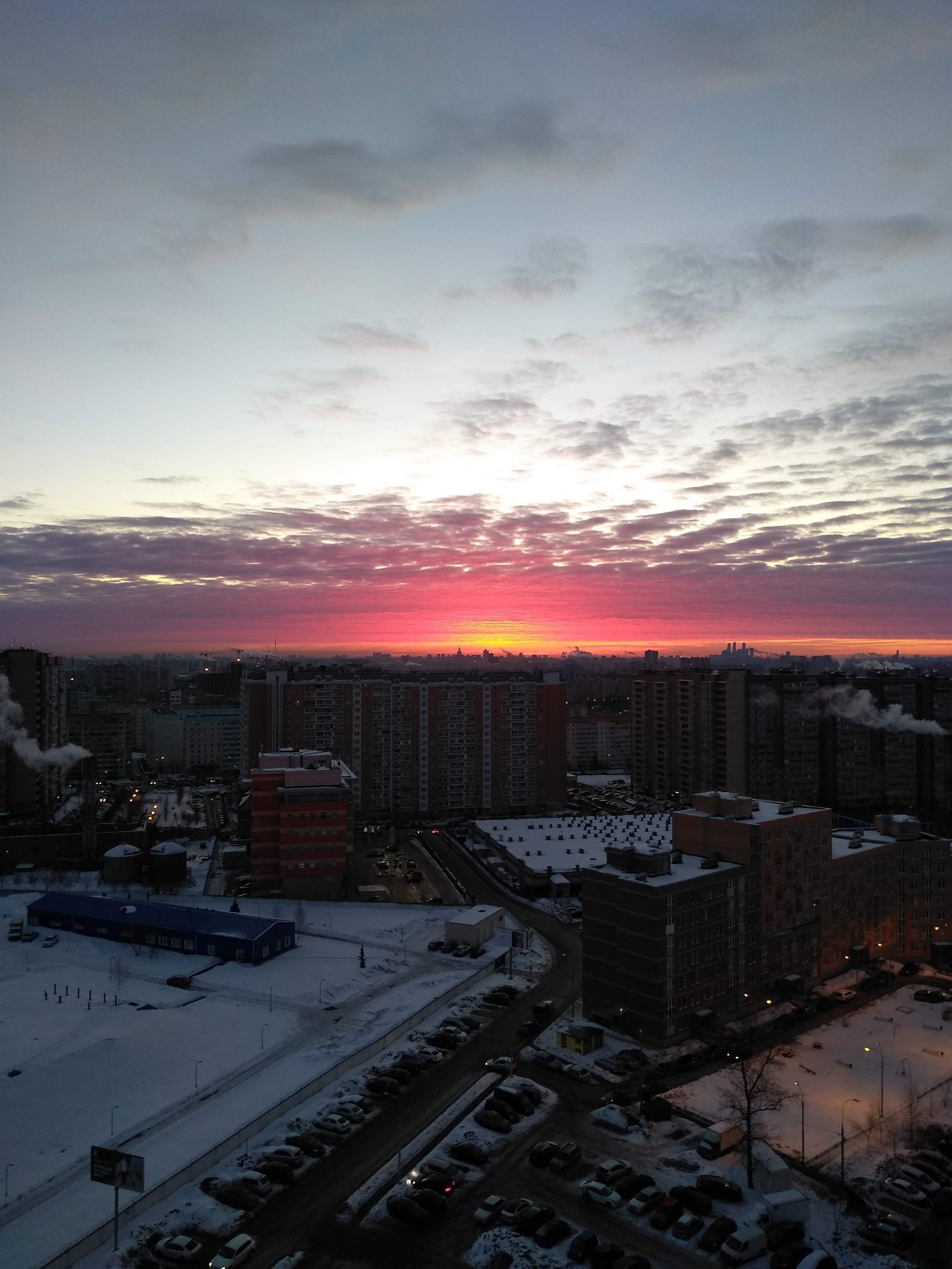 Several Krasnogorsk sunrises - My, The photo, Krasnogorsk, dawn, Photo on sneaker, Longpost