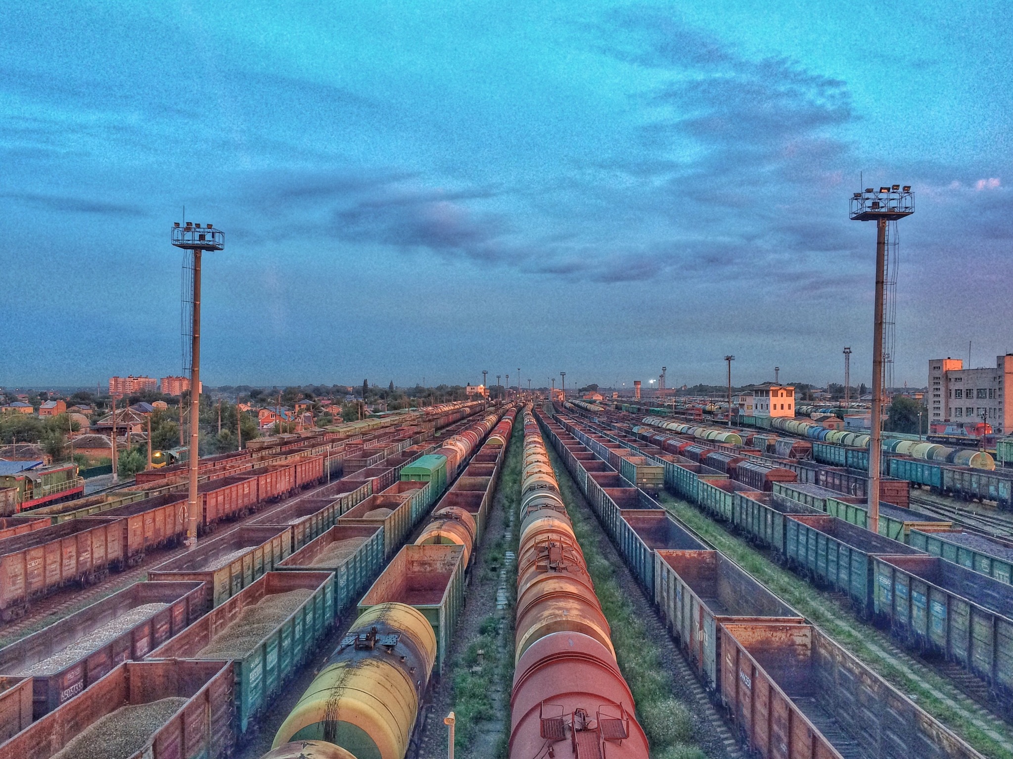 Bataysk, sorting - My, Bataysk, A train, Classification yard, Longpost