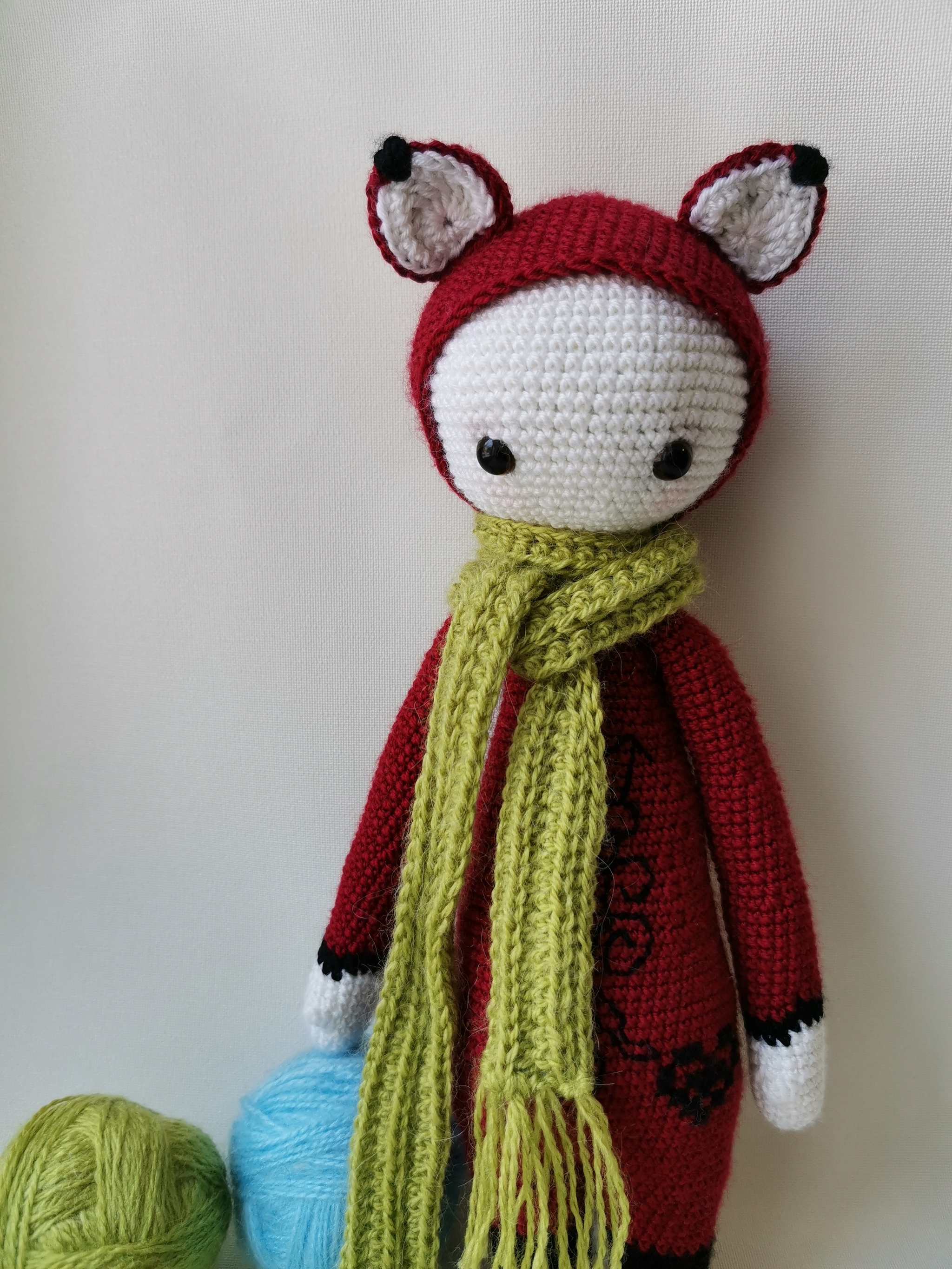 Phoebe the fox - My, Crochet, Process-free, Knitted toys, Handmade, Longpost, Needlework without process