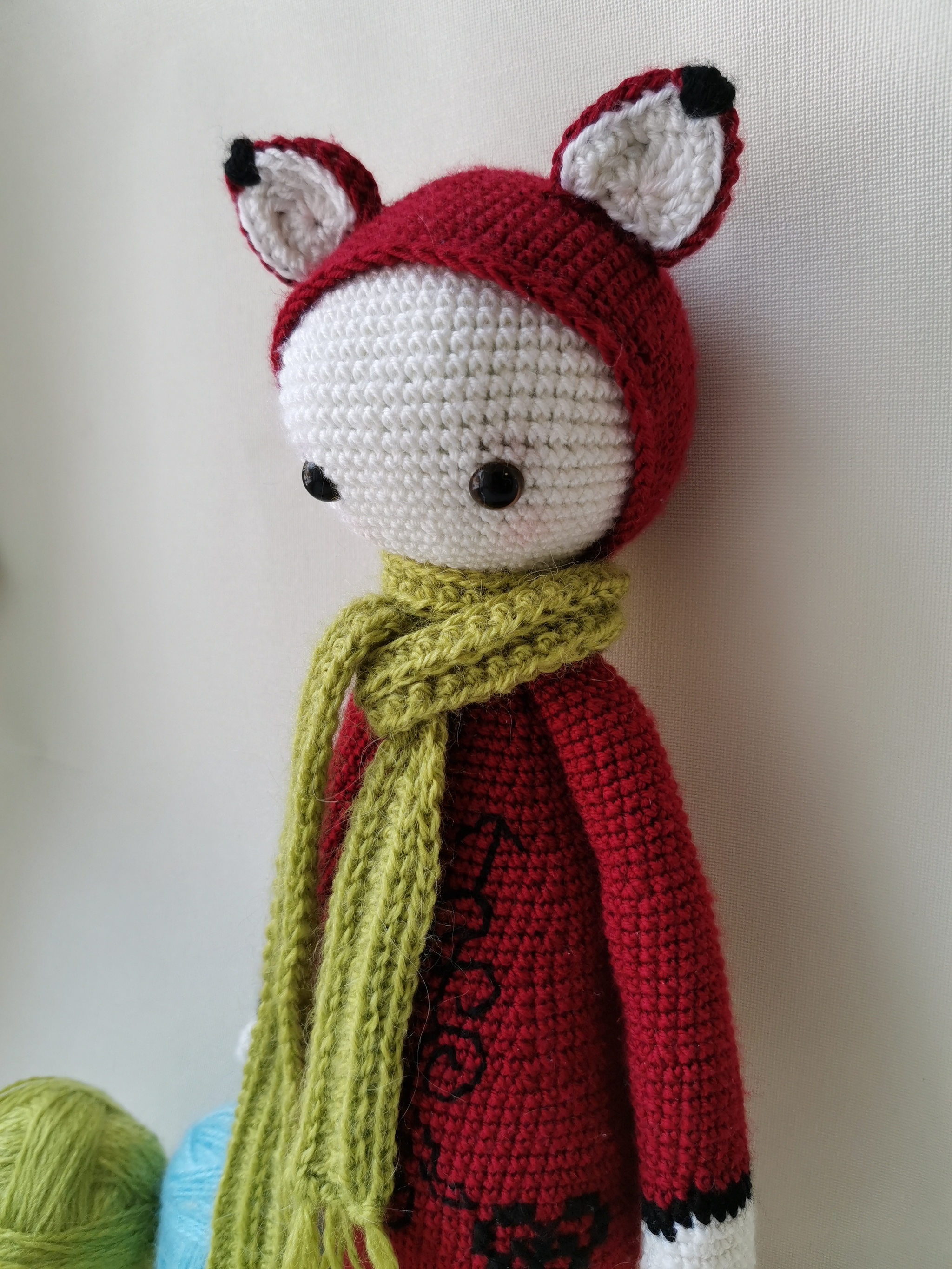 Phoebe the fox - My, Crochet, Process-free, Knitted toys, Handmade, Longpost, Needlework without process