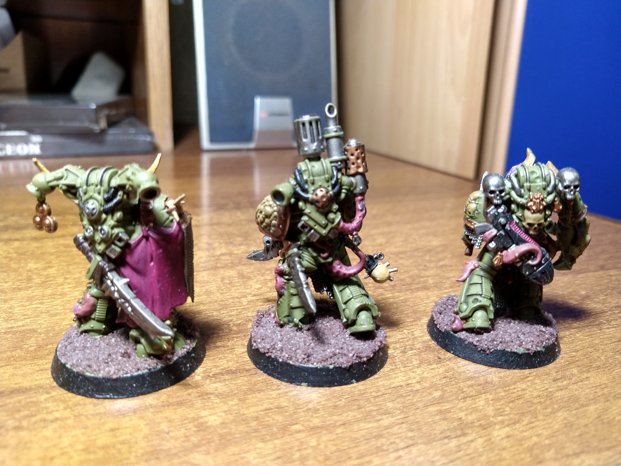 Warhammer 40,000 first attempt - My, Warhammer 40k, Painting miniatures, Longpost