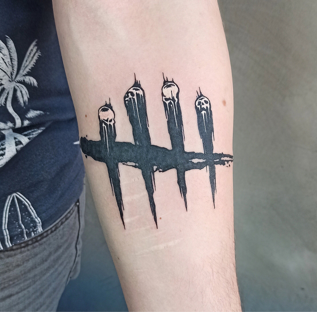 The first one is in honor of your favorite game - My, Tattoo, Dead by daylight, Computer games, Games, Online Games, Horror, Horror game