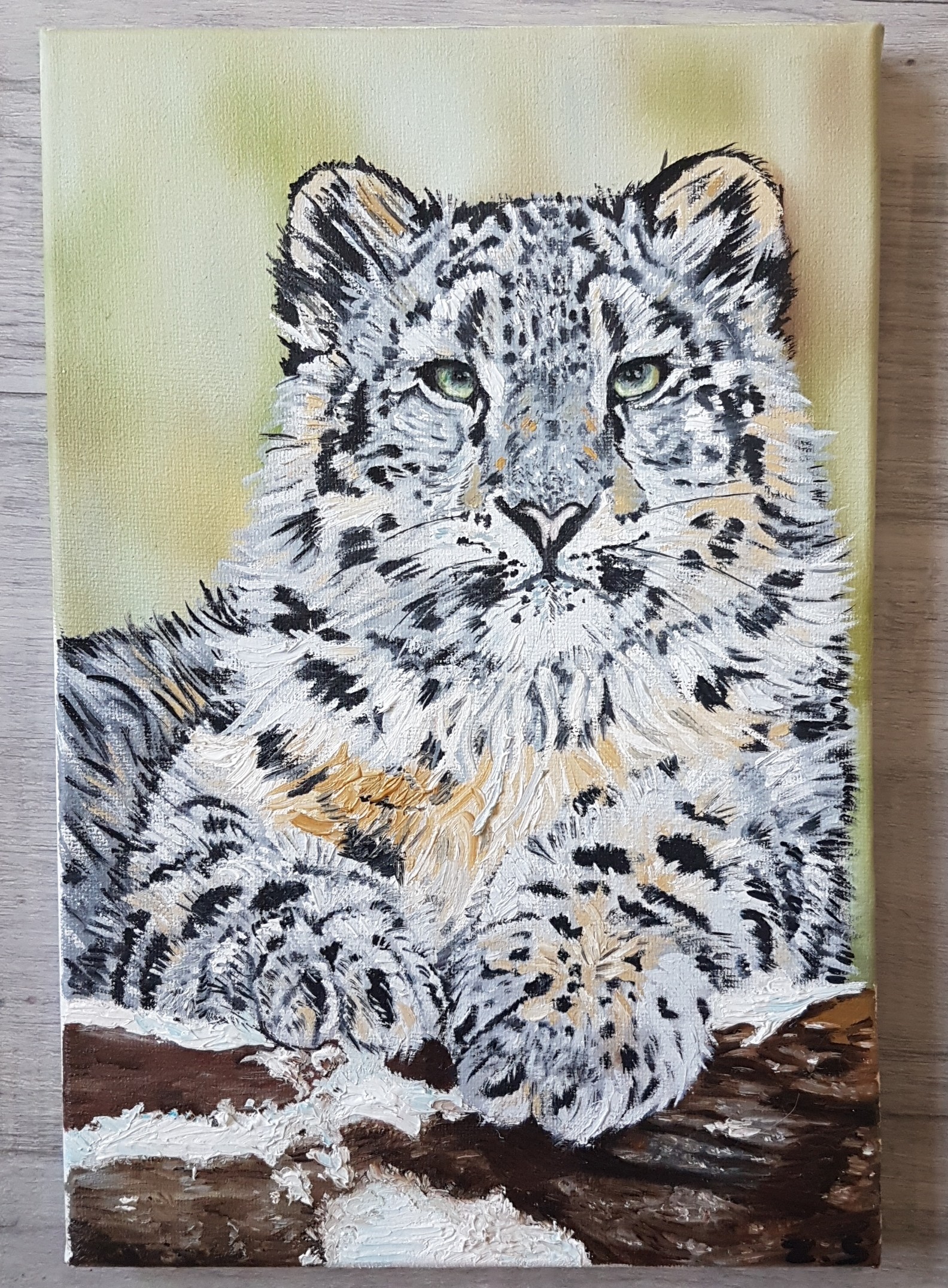 Severe leopard - My, Leopard, Needlework without process, Painting, Animalistics, Longpost