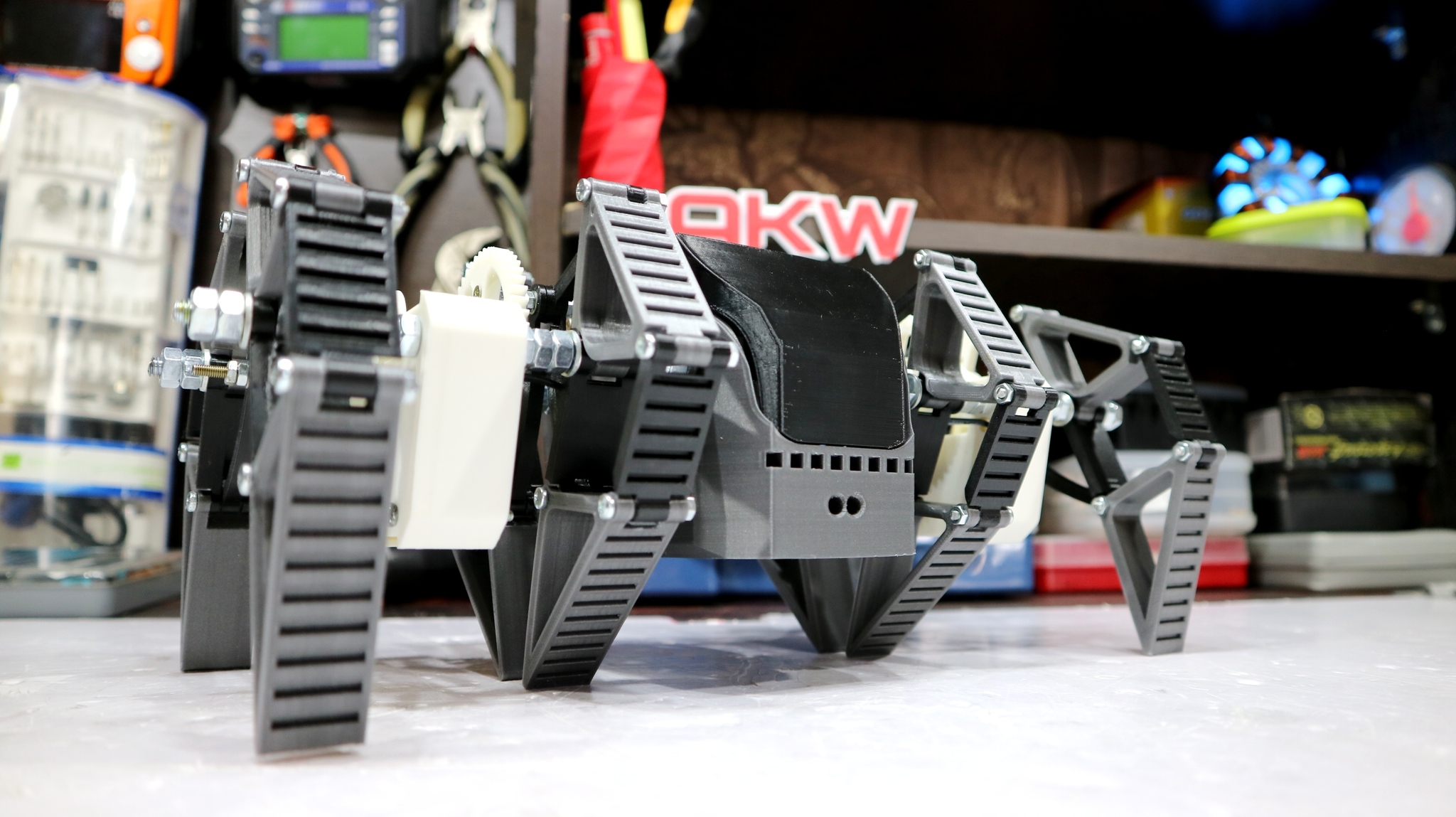 R\U Walker based on Theo Jansen mechanisms - My, Robot, Walker, Radio controlled models, 3D печать, Video, Longpost