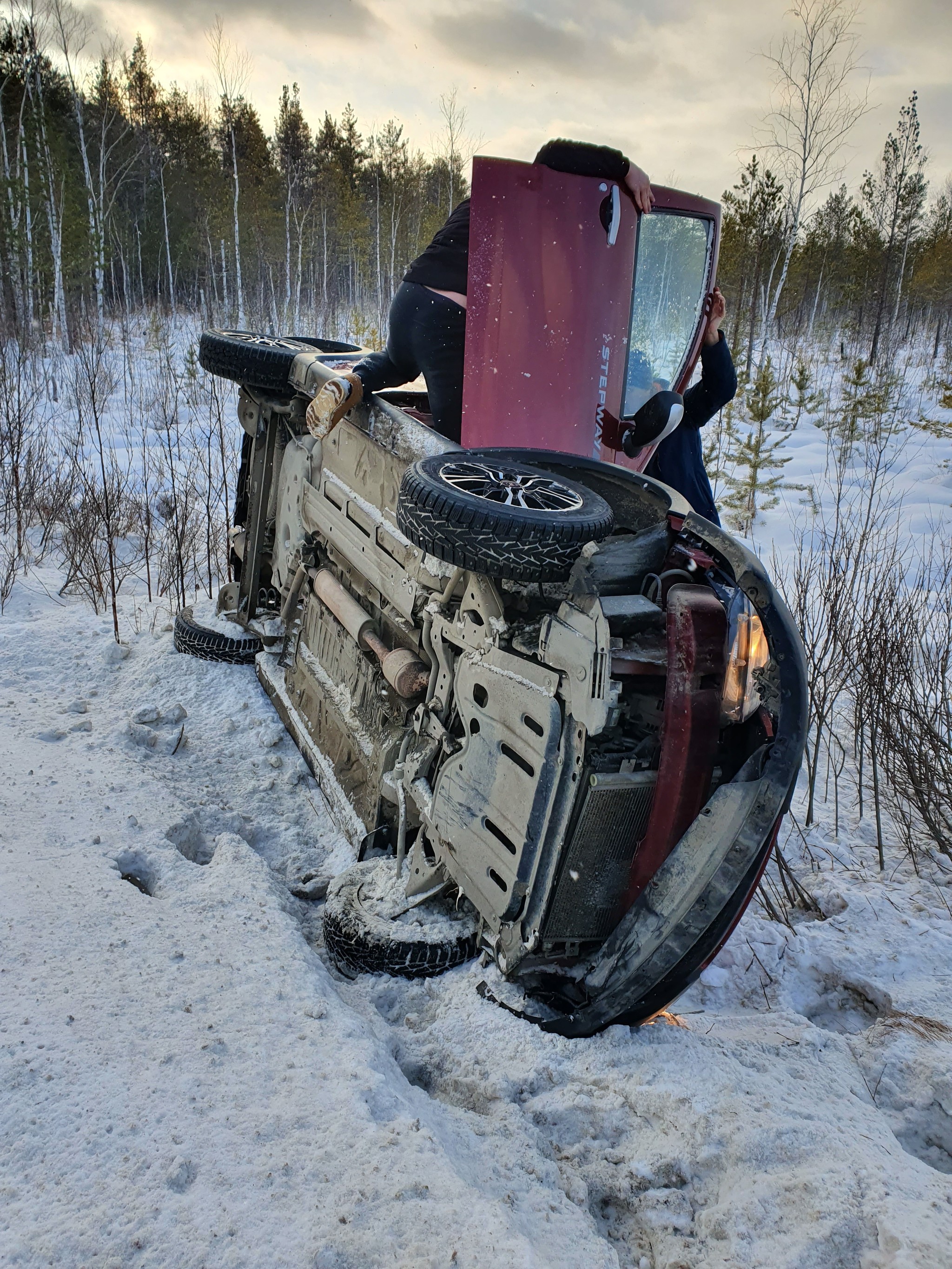 Another accident - My, Auto, Crash, Track, Roadside assistance