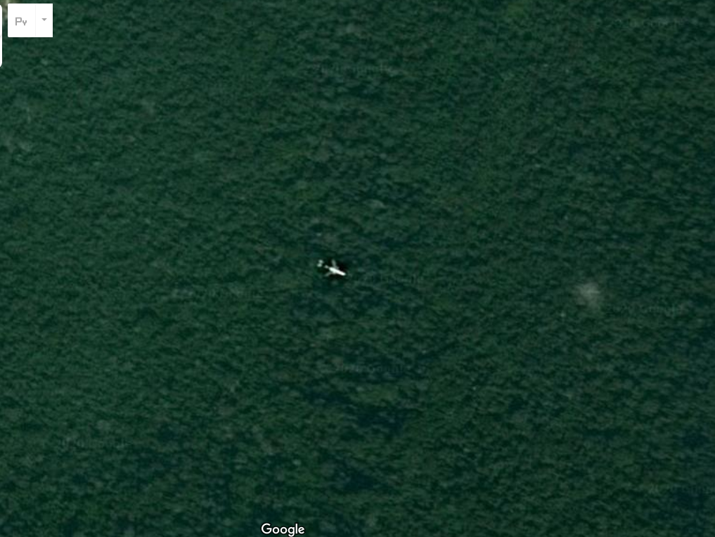 Unknown crashed plane on Google Maps - My, Missing plane, Google maps, Longpost