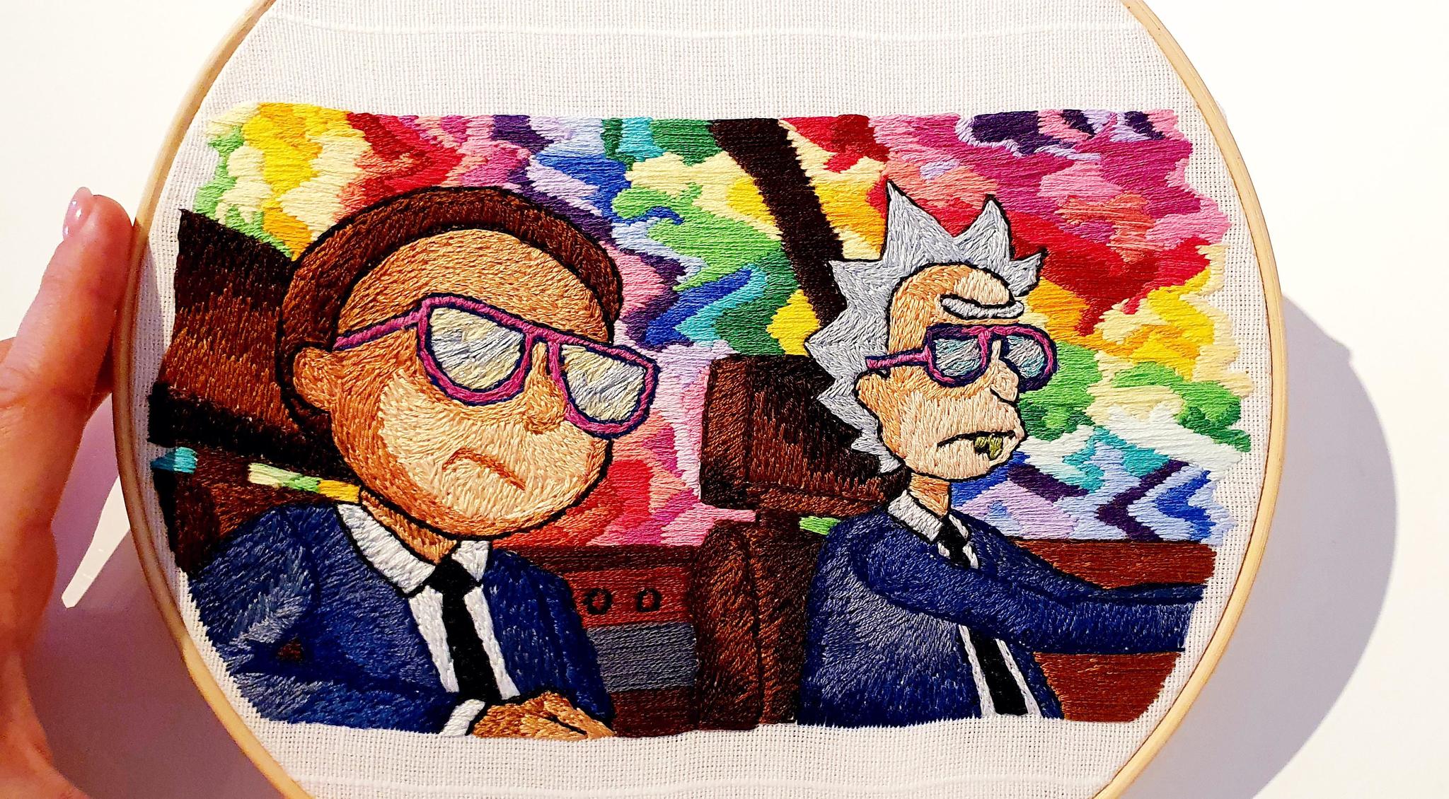 Rrik, it seems we were embroidered, this is not a twenty-minute adventure - Embroidery, Rick and Morty