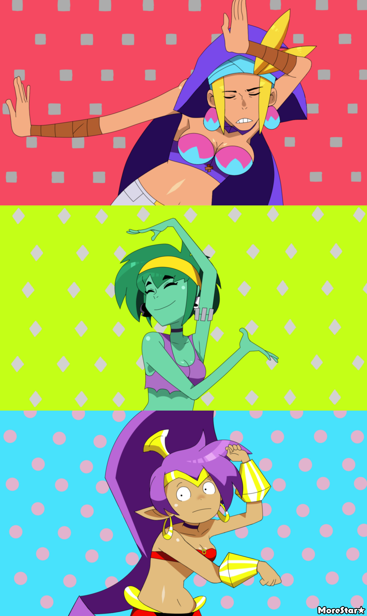 Easy Breezy : Sky, Rottytops and Shantae | Пикабу