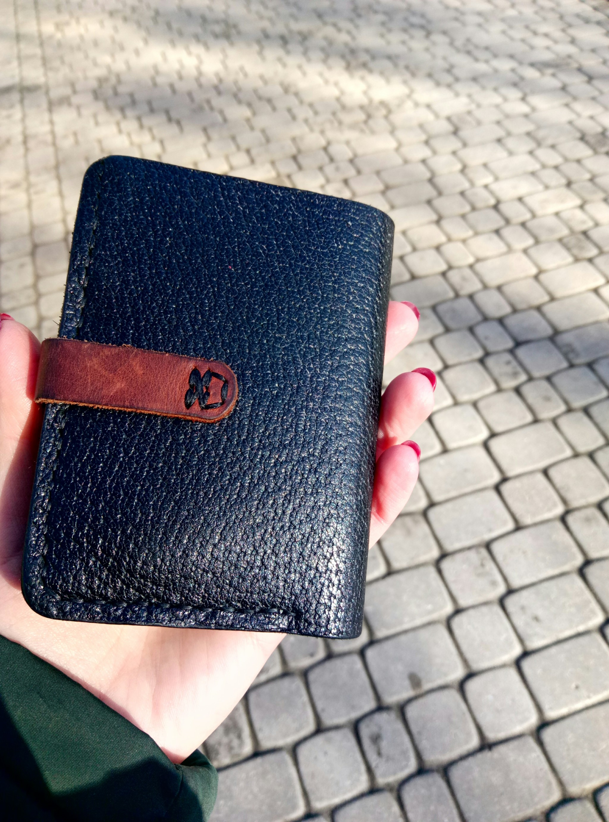 Women's wallet - My, Leather, Handmade, With your own hands, Leather wallet, Wallet, Longpost