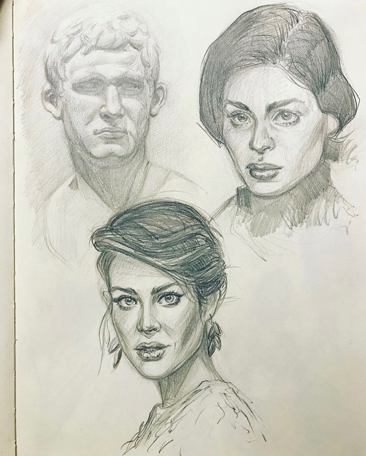 My recent sketches - My, Artist, Sketch, Drawing, Portrait by photo, Art, Longpost