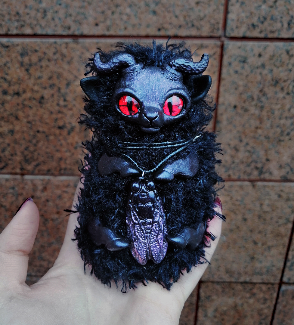 Beast - My, Crochet, Epoxy resin, Knitted toys, Polymer clay, Handmade, Longpost, Needlework without process