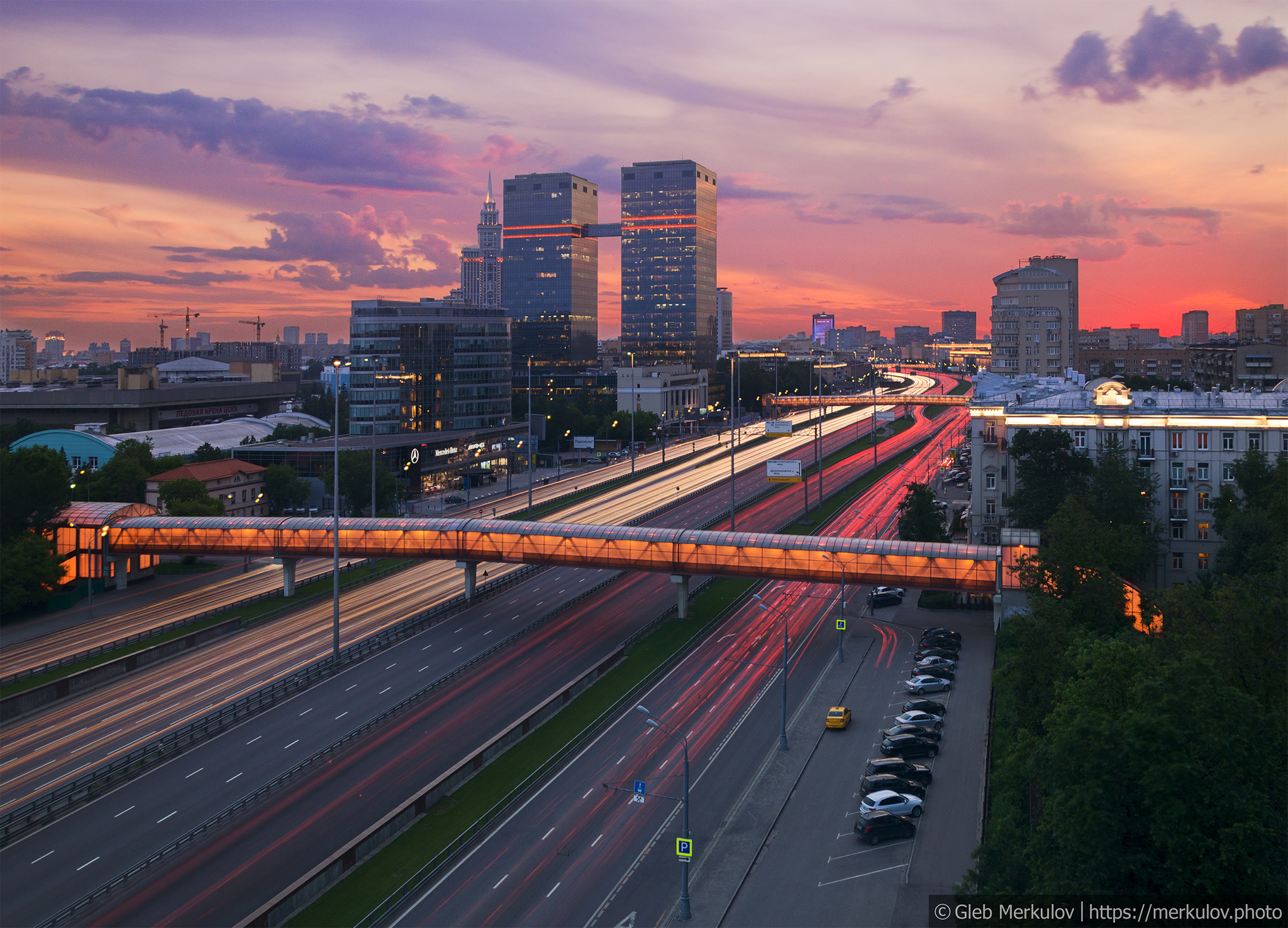 Sunset Moscow - My, Moscow, Sunset, I want criticism, Longpost, Roof, The photo, Town, Evening