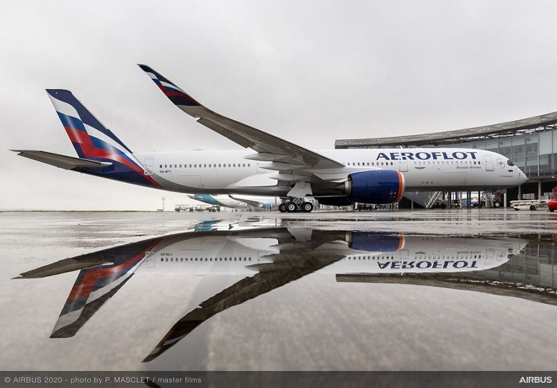 Aeroflot took delivery of the first A350 - My, Aeroflot, Airbus A350, A350, Airbus, Handsome men, Incident, Airplane, Longpost