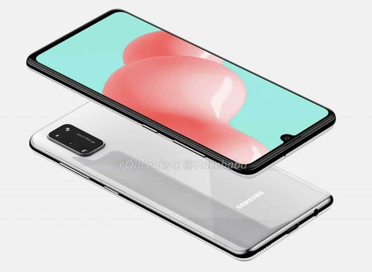 The Samsung Galaxy A41 smartphone with a triple camera poses in renders - Samsung, Samsung Galaxy, Galaxy, Smartphone, Longpost