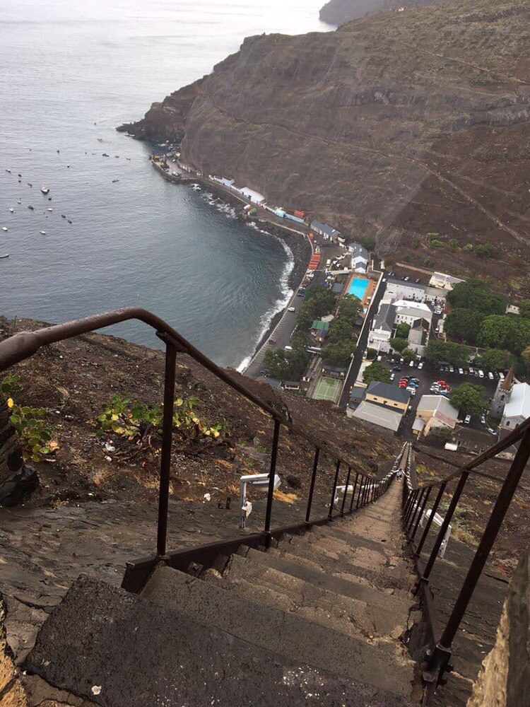 The service said that there would be the first line - Stairs, beauty, The photo, Saint Helena