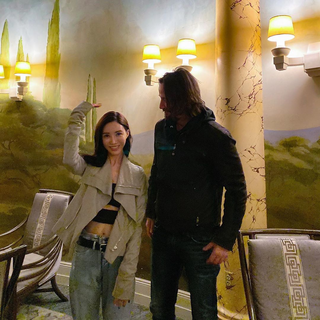 Meeting with an idol - Keanu Reeves, Actors and actresses, Celebrities, Fans, The Matrix: Resurrection, Photo with a celebrity, Instagram, Longpost