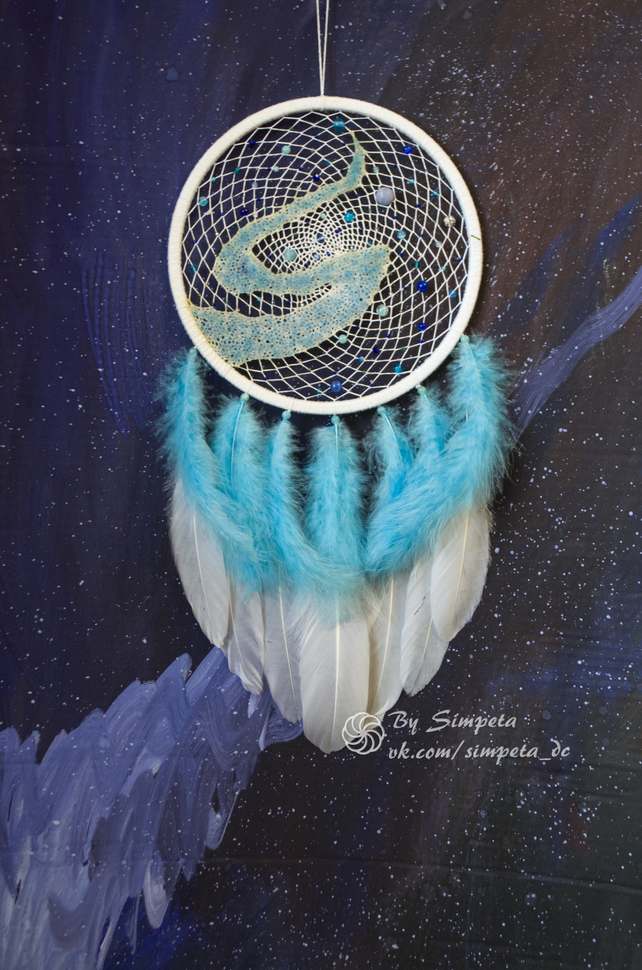 Dreamcatchers By Simpeta - new background - My, Bysimpeta, Dreamcatcher, Needlework without process, Needlework, Handmade, Creation, Weaving, Painting, Longpost