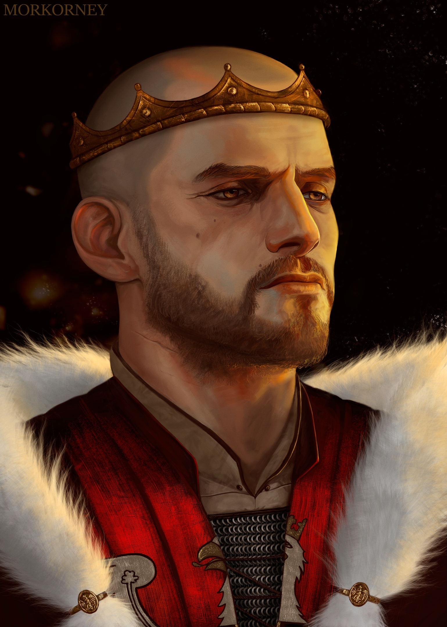 Radovid V, MorKorney/DarkTalesTeam, Digital Painting, 2020 - My, Art, Artist, Fan art, Witcher