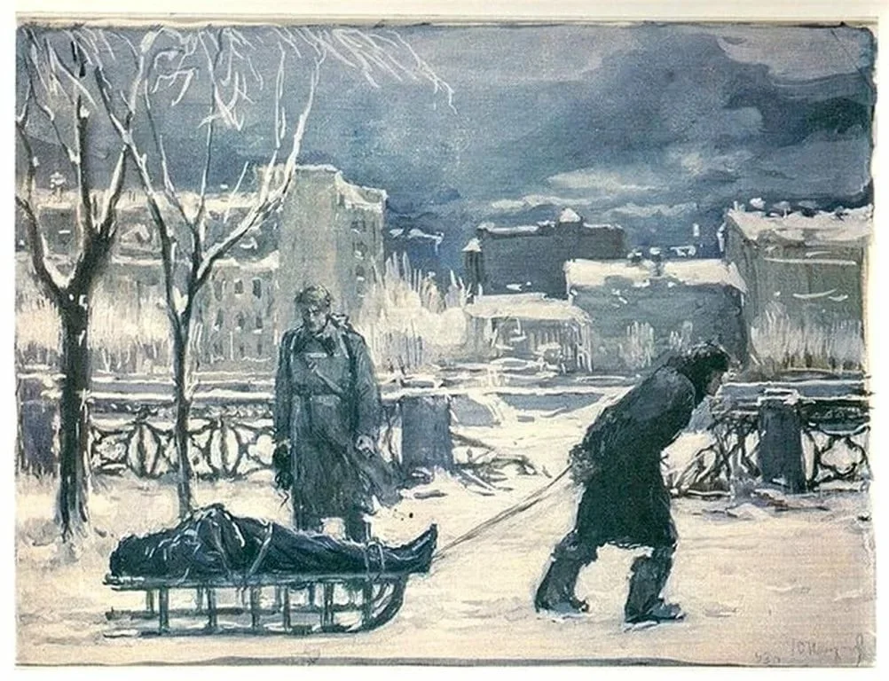 The theme of the siege of Leningrad in fine art - Art, Leningrad blockade, Longpost