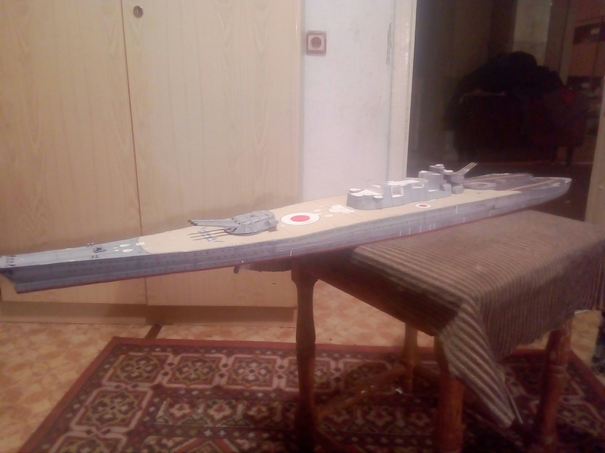 Simulation of Yamato. Completion of building construction - My, Stand modeling, Ship, Battleship Yamato, Longpost