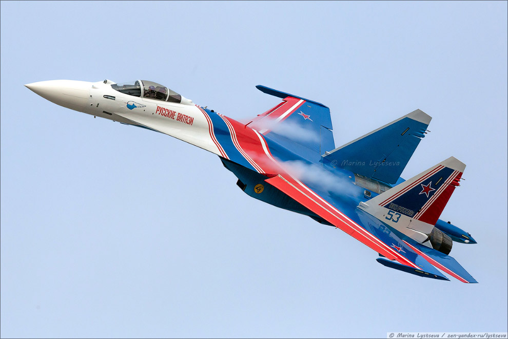 “Russian Knights” on the new Su-35S in Kubinka - Fighter, Airplane, Army, Russia, Drying, Longpost