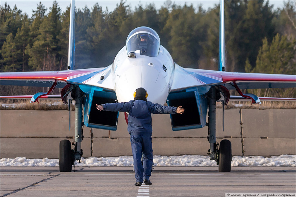 “Russian Knights” on the new Su-35S in Kubinka - Fighter, Airplane, Army, Russia, Drying, Longpost