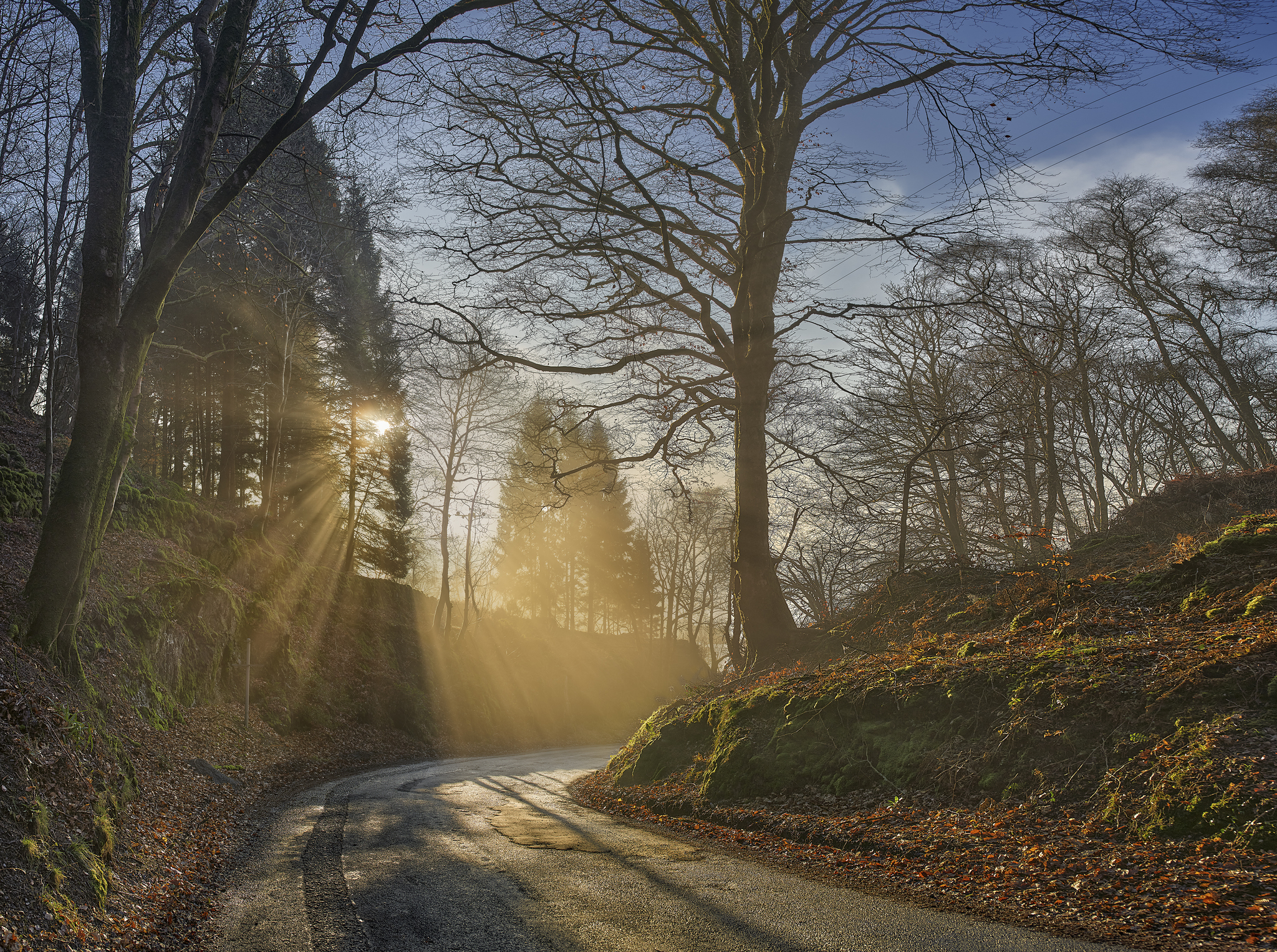 The morning paints with a gentle color - My, dawn, Scotland, Sun rays, Fog, Travels, beauty, The photo