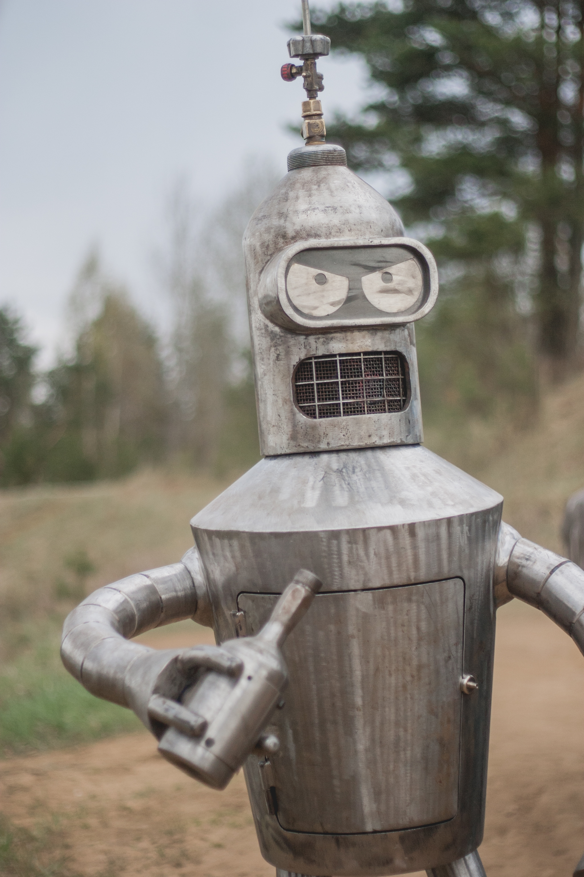 Welders from St. Petersburg welded an iron Bender - Futurama, Welder, Saint Petersburg, Longpost, Bender (Futurama)