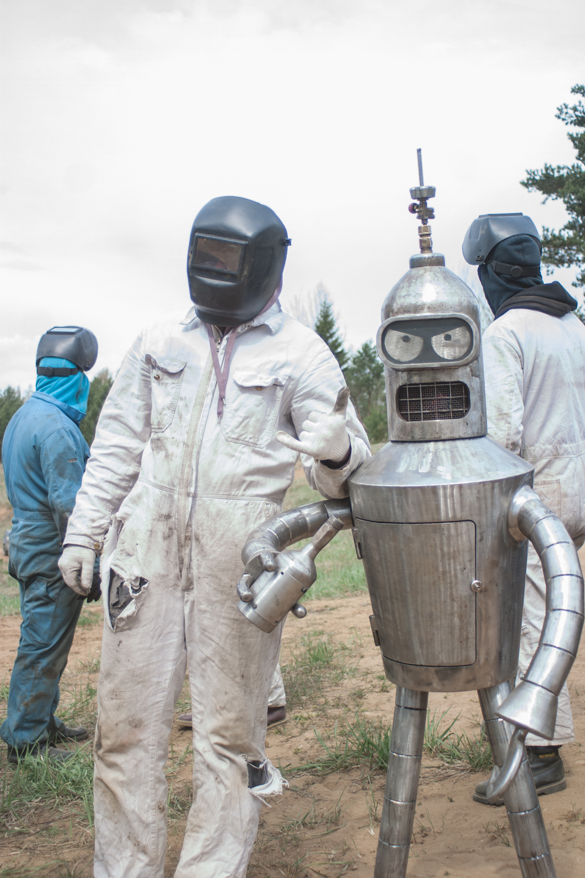 Welders from St. Petersburg welded an iron Bender - Futurama, Welder, Saint Petersburg, Longpost, Bender (Futurama)