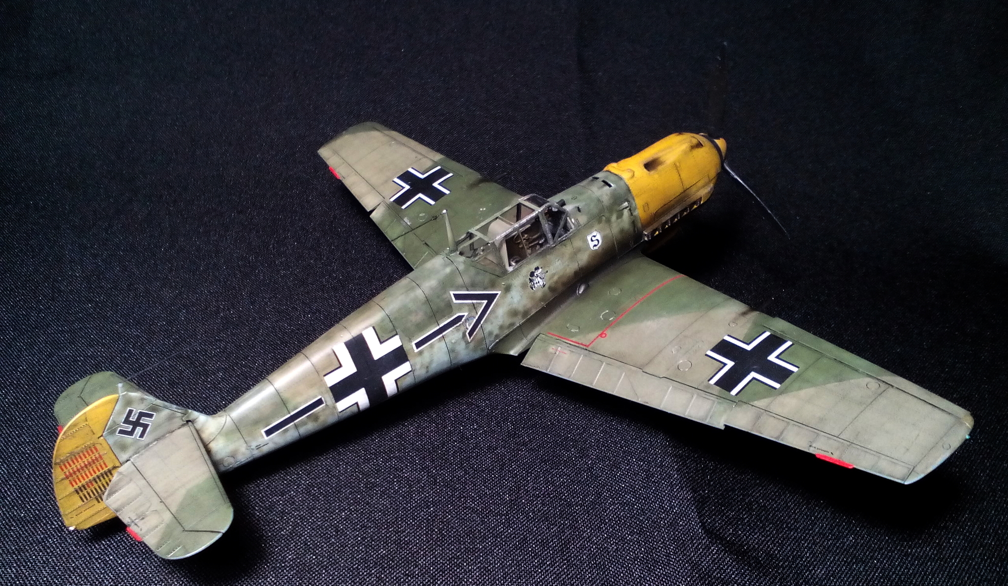 The same Messer. Messerschmitt Bf.109 E-4 Emil by Adolf Galland - My, Stand modeling, Prefabricated model, Story, The Second World War, Battle of Britain, Messerschmitt, Bf109, Longpost