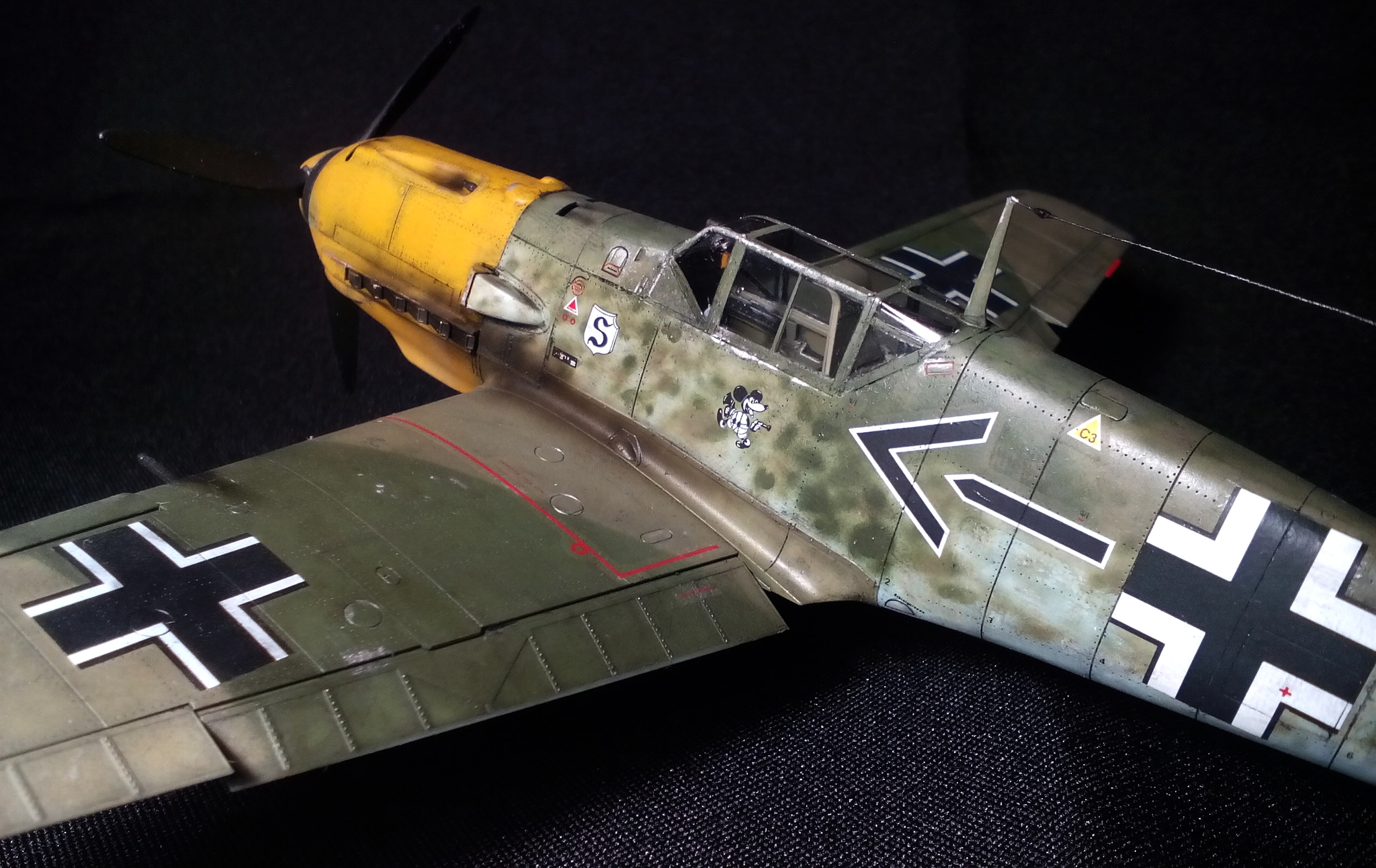 The same Messer. Messerschmitt Bf.109 E-4 Emil by Adolf Galland - My, Stand modeling, Prefabricated model, Story, The Second World War, Battle of Britain, Messerschmitt, Bf109, Longpost