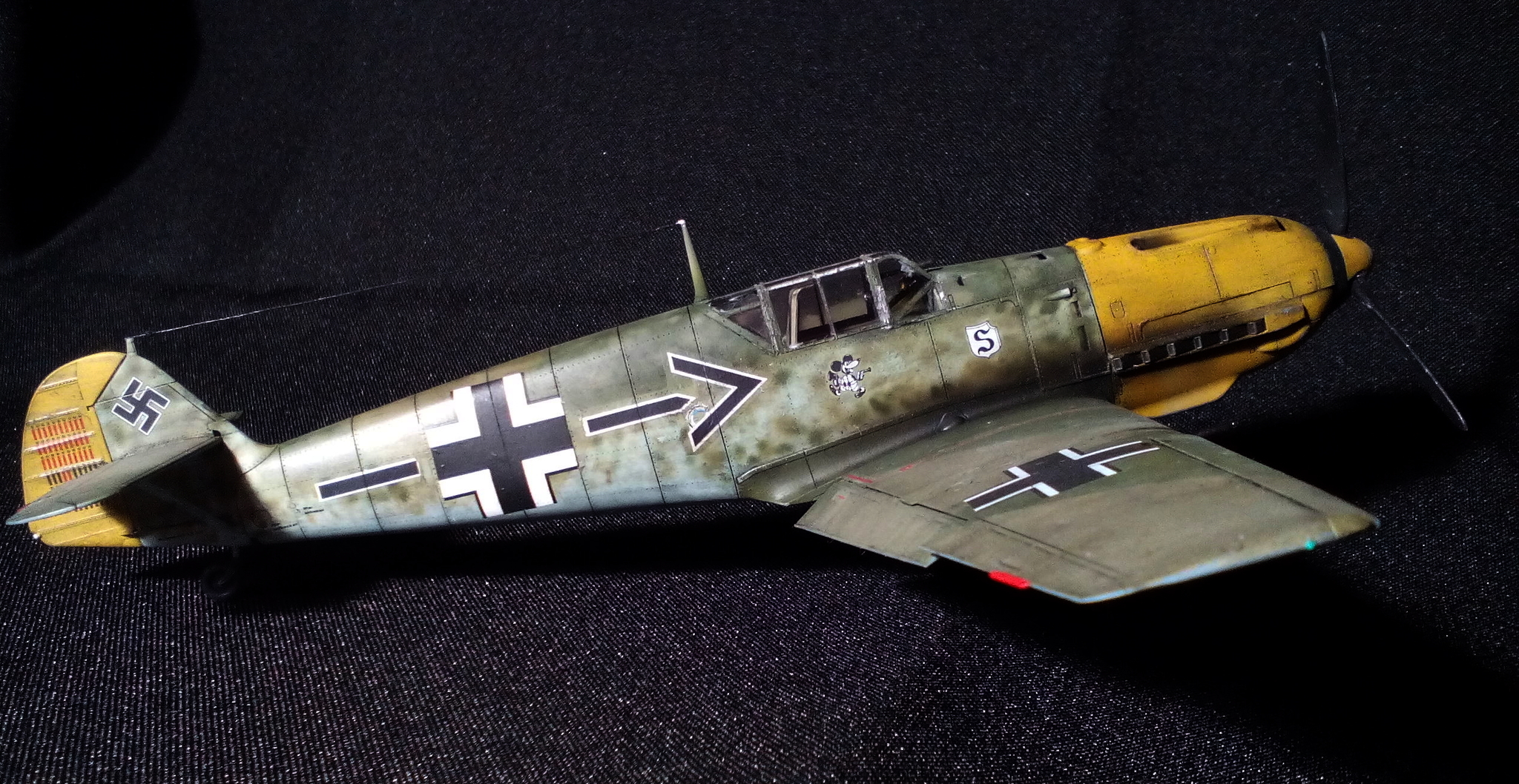 The same Messer. Messerschmitt Bf.109 E-4 Emil by Adolf Galland - My, Stand modeling, Prefabricated model, Story, The Second World War, Battle of Britain, Messerschmitt, Bf109, Longpost