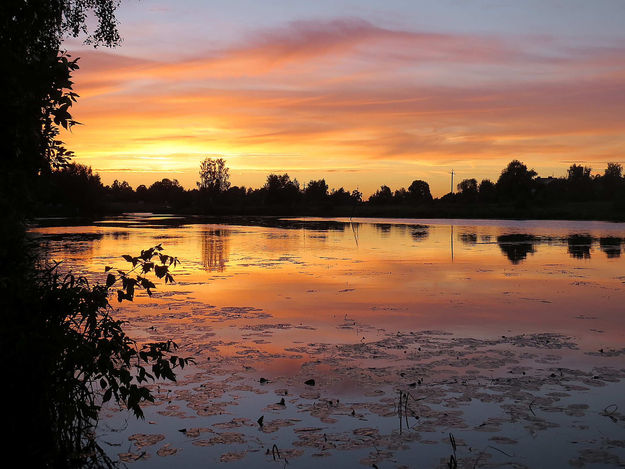 Landscapes - My, Landscape, Photoshop, The photo, Sunset, River, Klyazma, Schelkovo, Longpost