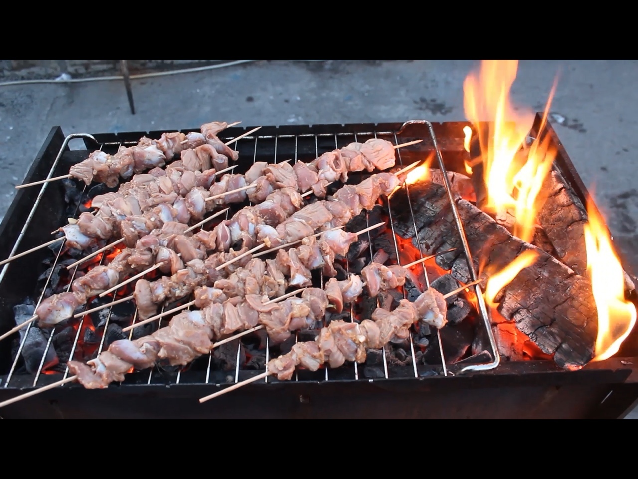 Mini chicken gizzard skewers, Asian style - My, Fancy food, Shashlik, Recipe, Men's cooking, Video, Longpost, Video recipe